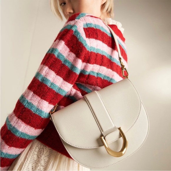 Charles & Keith Gabine Genuine leather Saddle Bag Medium - Picture 2 of 8